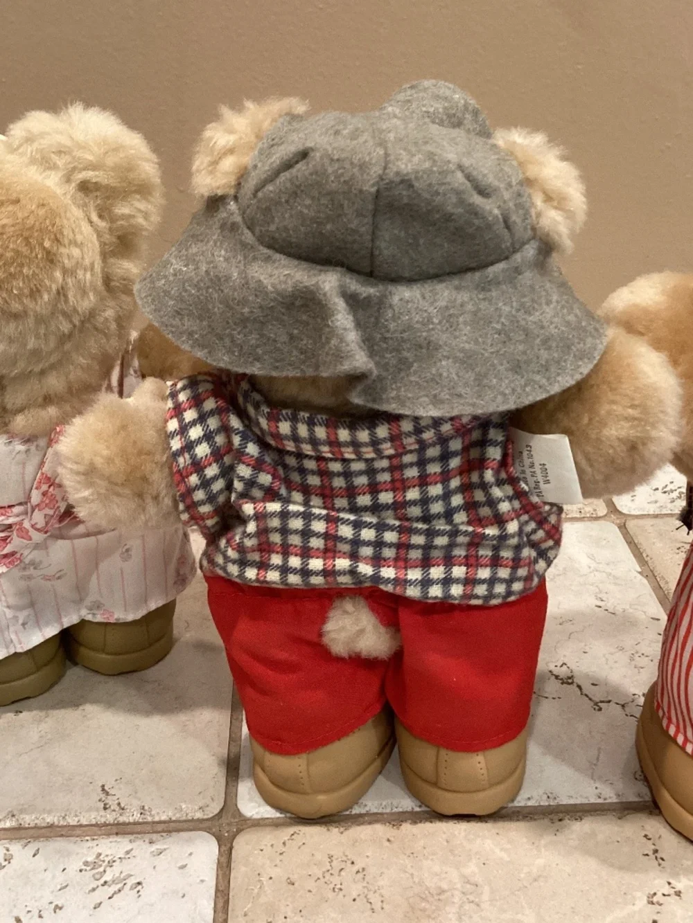 Set of 4 Vintage Wendy’s Original Furskins Collectible Teddy Bears/Plush 1986